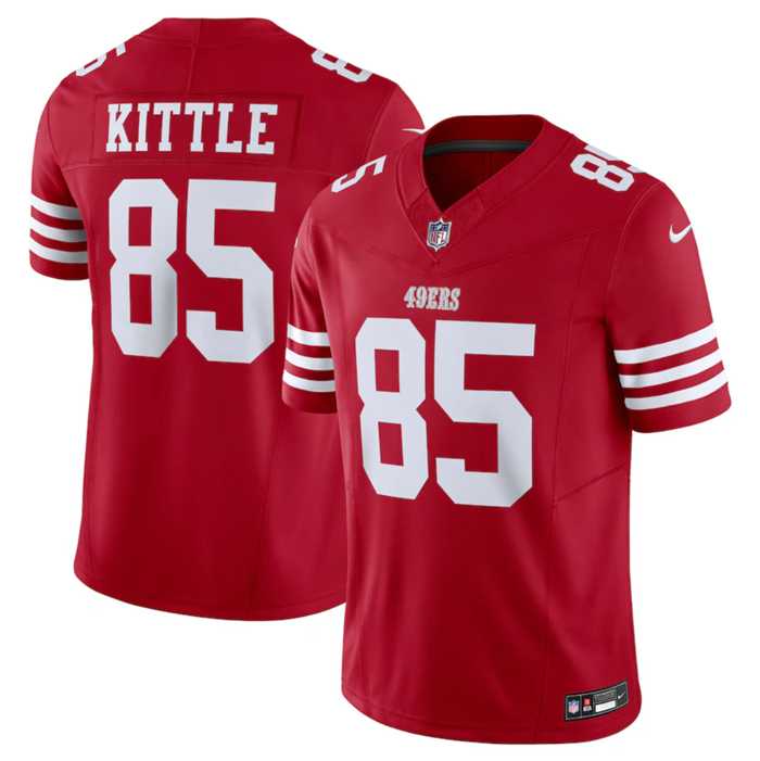 Men & Women & Youth San Francisco 49ers #85 George Kittle Red 2023 F.U.S.E. Vapor Untouchable Limited Stitched Football Jersey
